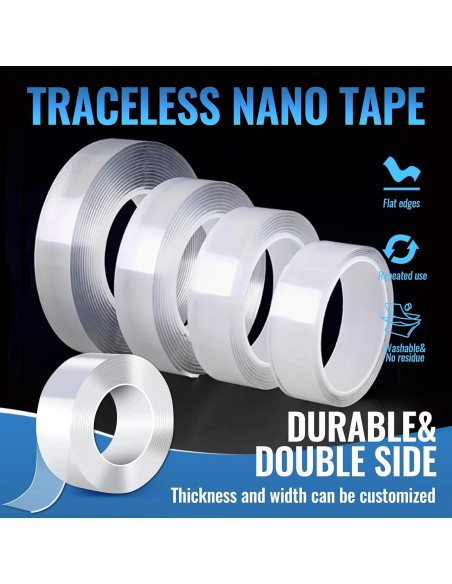 Cinta Adhesiva Doble Cara Nano 3 cm x 3 m Resistente al Agua Cinta Adhesiva Doble Cara Nano 3 cm x 3 m Resistente al Agua