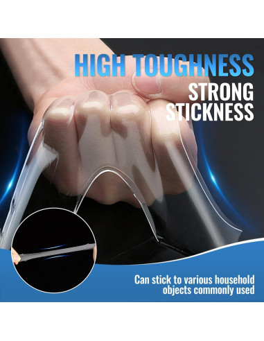 Cinta Adhesiva Doble Cara Nano 3 cm x 3 m Resistente al Agua