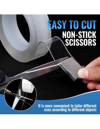 Cinta Adhesiva Doble Cara Nano 3 cm x 3 m Resistente al Agua