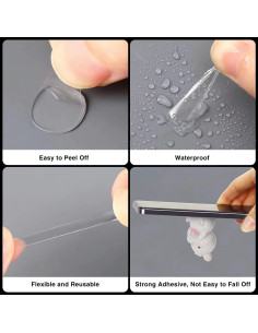 450 Pcs Masilla de Museo Tack Adhesivo Doble Cara 10mm 2