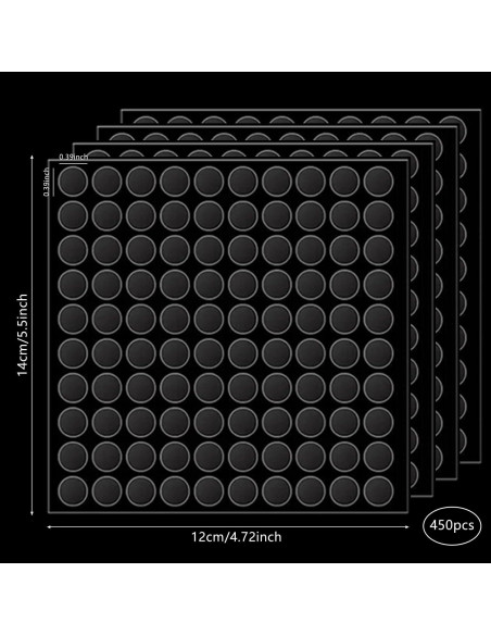 450 Pcs Masilla de Museo Tack Adhesivo Doble Cara 10mm 450 Pcs Masilla de Museo Tack Adhesivo Doble Cara 10mm