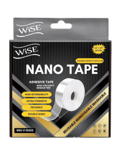 Cinta Adhesiva Doble Cara Wise Nano 3 cm x 305 cm Alta Resistencia 2
