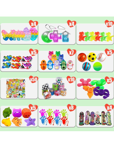 117 Juguetes para Fiestas Beilunt - Rellenos de Piñata y Regalos