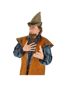 Sombrero de Robin Hood Elope para Hombres Ajustable Verde