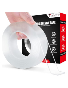 Cinta Doble Cara Teskyer Nano Adhesiva 3 m x 3 cm Fuerte