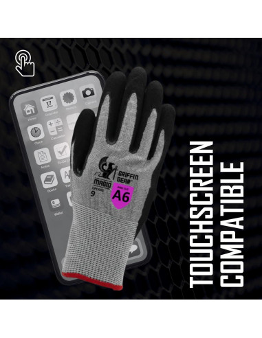 Guantes de Corte A6 MAGID Hyperon - 12 Pares Talla 8