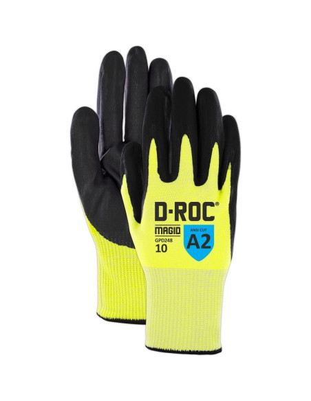Guantes de Trabajo MAGID D-ROC A2 TriTek 15-Gauge 1 Par