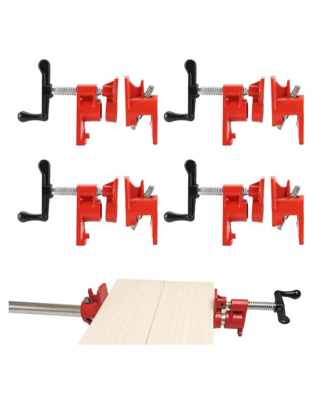 Juego de abrazaderas de tubo FLKQC 1/2" con pie único