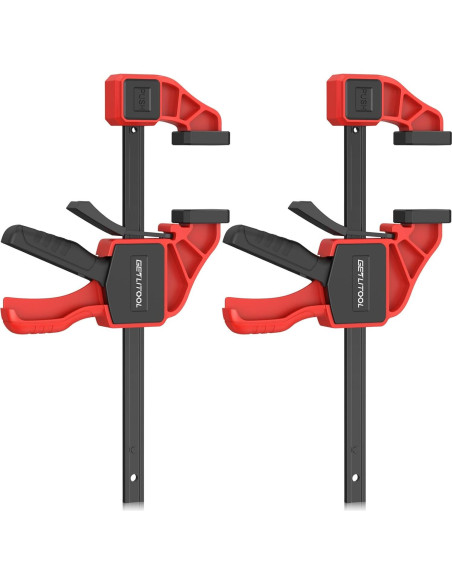 Abrazaderas de Carpintería GETLITOOL 6 Pulgadas 2 Pcs 165 lbs
