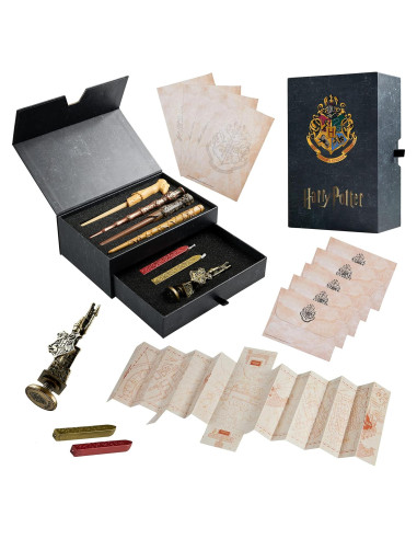 Juego de Escritura Harry Potter con Plumas Varita y Papelería