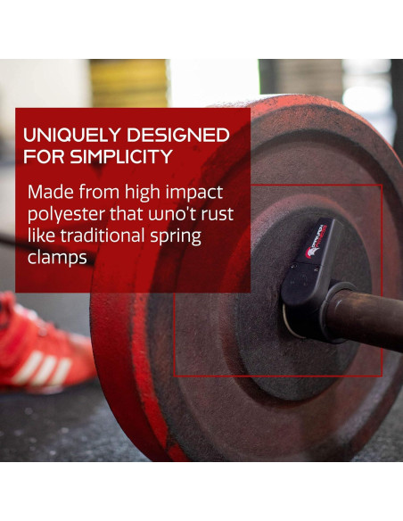 Abrazaderas de Barra de Pesas Dark Iron Fitness 5 cm - 1 Par