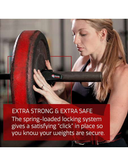 Abrazaderas de Barra de Pesas Dark Iron Fitness 5 cm - 1 Par