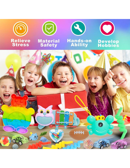 1000 Juguetes Fidget para Fiestas - Relleno de Piñata ZEAYOU