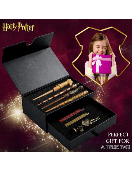 Juego de Escritura Harry Potter con Plumas Varita y Papelería