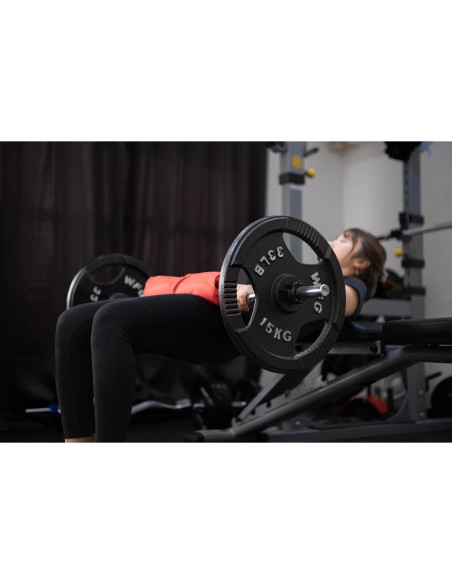 Abrazaderas de barra de 25mm GW Tech Rojo - Par de collares de pesas