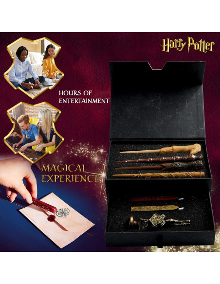 Juego de Escritura Harry Potter con Plumas Varita y Papelería