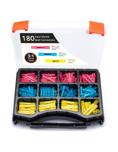 Kit de Conectores de Empalme de Calor Wirefy 180 PCS - 22-10 AWG
