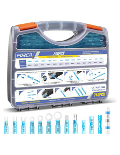 Kit de Conectores de Cable Termoretráctiles FORCA 740pcs
