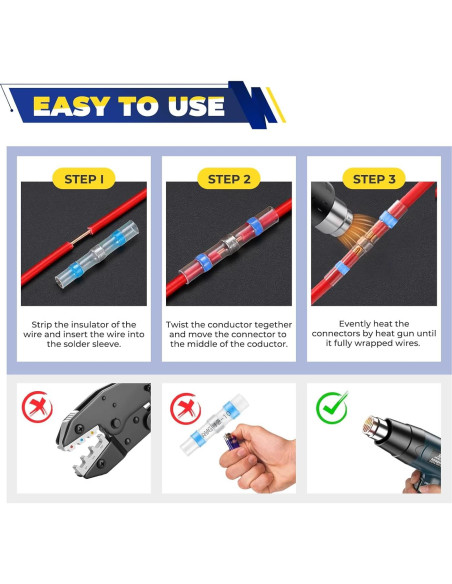 Kit de Conectores de Cable Termoretráctiles FORCA 740pcs