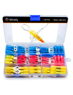 Kit de Conectores Eléctricos Wirefy 120 PCS - Termoretráctiles