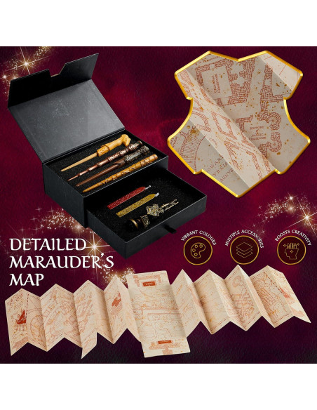 Juego de Escritura Harry Potter con Plumas Varita y Papelería