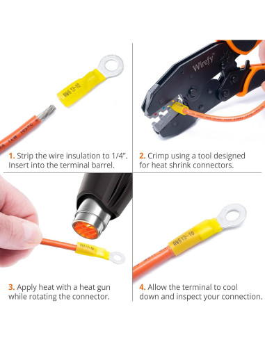 Kit de Conectores Eléctricos Wirefy 120 PCS - Termoretráctiles