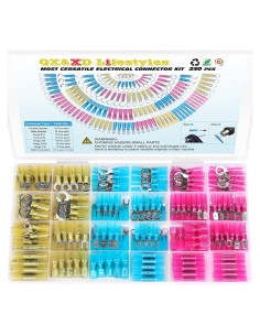Kit de Conectores Eléctricos Termoretráctiles QX&XD 250PCS