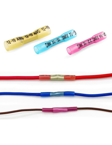 Kit de Conectores Termocontraíbles Twippo 550 Piezas 22-10AWG