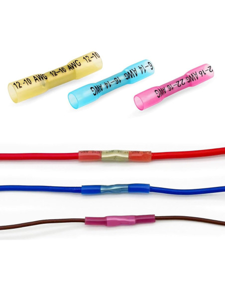 Kit de Conectores Termocontraíbles Twippo 550 Piezas 22-10AWG
