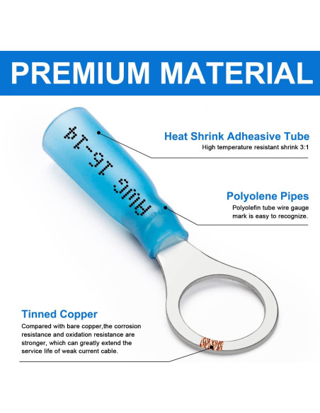 Kit de Conectores Eléctricos Aislados Plustool 560PCS AWG22-10