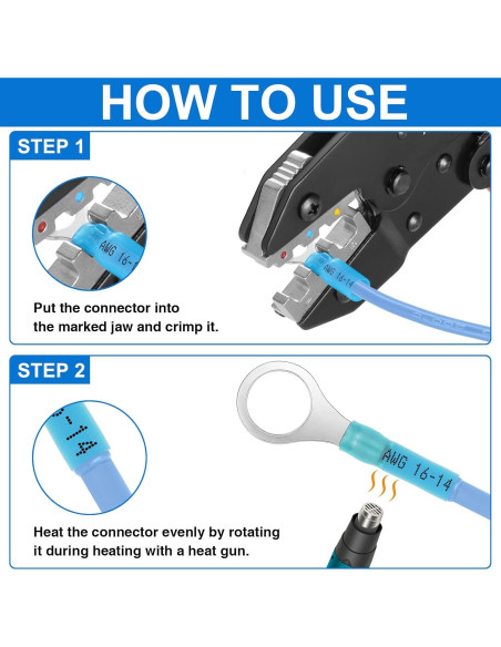 Kit de Conectores Eléctricos Aislados Plustool 560PCS AWG22-10