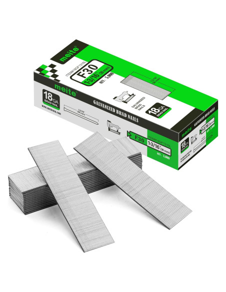 Clavos Brad Galvanizados Meite 18GA 1.15kg 5000 Unidades