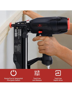 Clavadora de Acabado Neumática AEROPRO AFN64 16 Calibres 90 Clavos/min 2