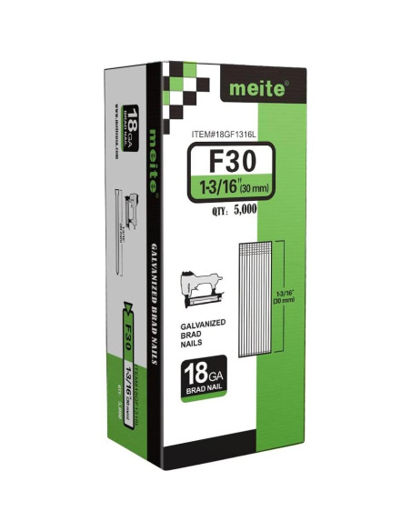 Clavos Brad Galvanizados Meite 18GA 1.15kg 5000 Unidades