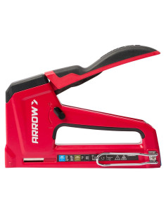 Grapadora Manual 2-en-1 Arrow T50RED2 para Tapicería y Aislamiento