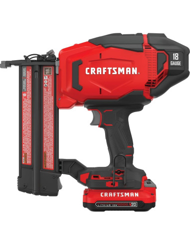 Clavadora Cordless Craftsman V20 18GA con Batería y Cargador