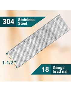 Clavos Brad 18 GA Acero Inoxidable 304 3000 pcs Toicann 2