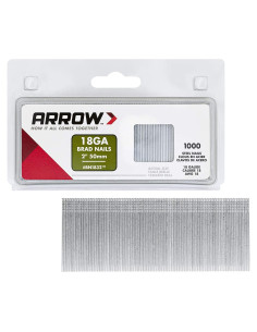 Clavos Brad de Acero 18 Calibres Arrow BN1832CS 1000 Unidades 50 mm