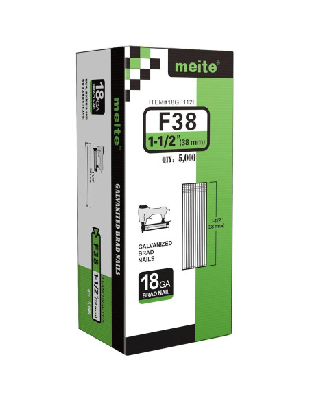 Clavos Brad Galvanizados Meite 18GA 3.81cm 5000 Unidades