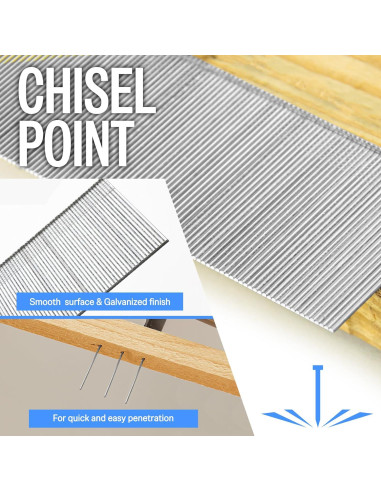 Clavos Brad Galvanizados Meite 18GA 4.45cm 5000 Unidades