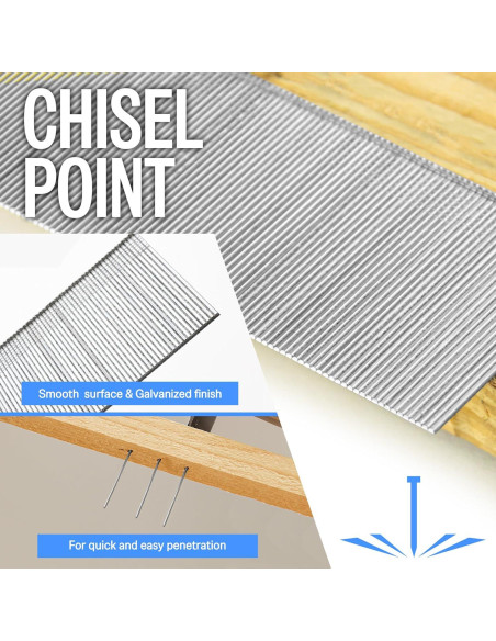 Clavos Brad Galvanizados Meite 18GA 4.45cm 5000 Unidades