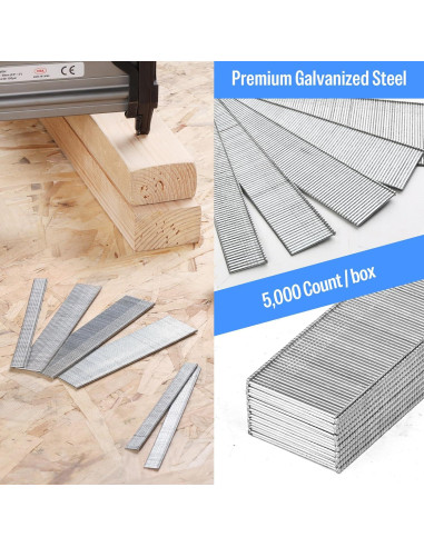 Clavos Brad Galvanizados Meite 18GA 4.45cm 5000 Unidades