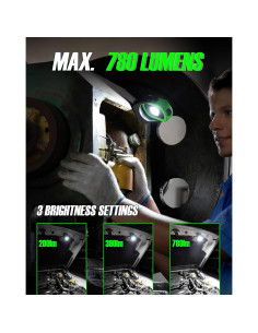 Luz de Trabajo LED Carelite 780 Lúmenes Verde 3 Modos 2