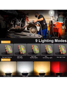 Luz de Trabajo LED Recargable StoneBrook 2000LM 10000mAh 2