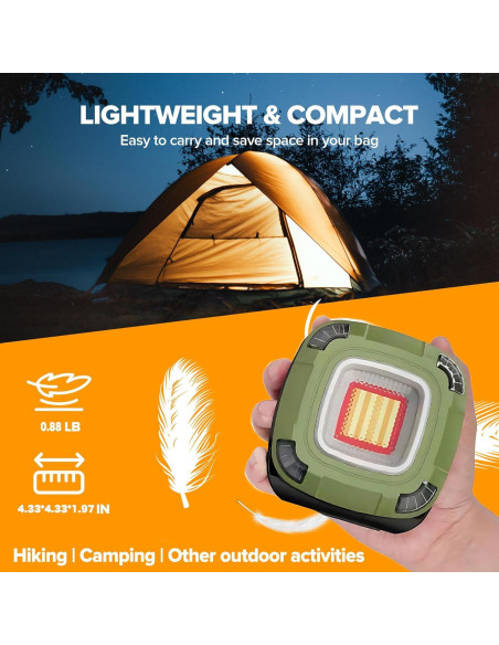 Luz de Trabajo LED Recargable StoneBrook 2000LM 10000mAh