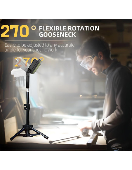 Luz de Trabajo LED Recargable StoneBrook 2000LM 10000mAh