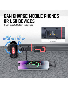 Luz de Trabajo Magnética LED 5200mAh Shuncanda con 4 Modos 2