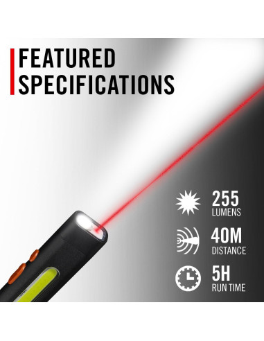 Luz de Trabajo Recargable Coast PM50R 255 Lúmenes LED