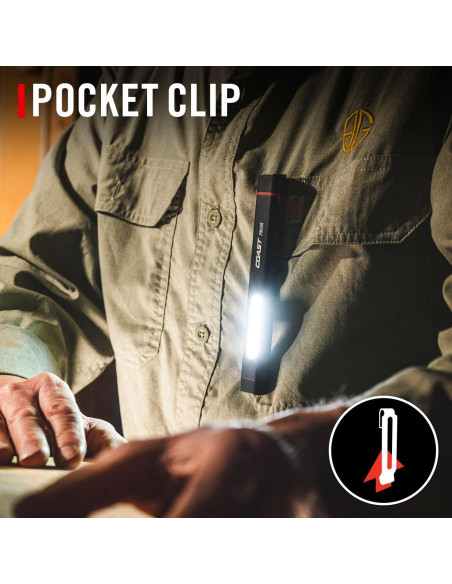 Luz de Trabajo Recargable Coast PM50R 255 Lúmenes LED