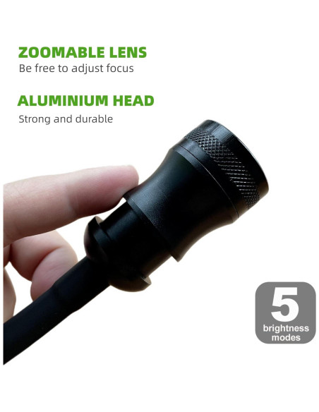 Luz de Trabajo LED Recargable QYAN 300 Lúmenes Gooseneck 45.72 cm Luz de Trabajo LED Recargable QYAN 300 Lúmenes Gooseneck 45.72 cm